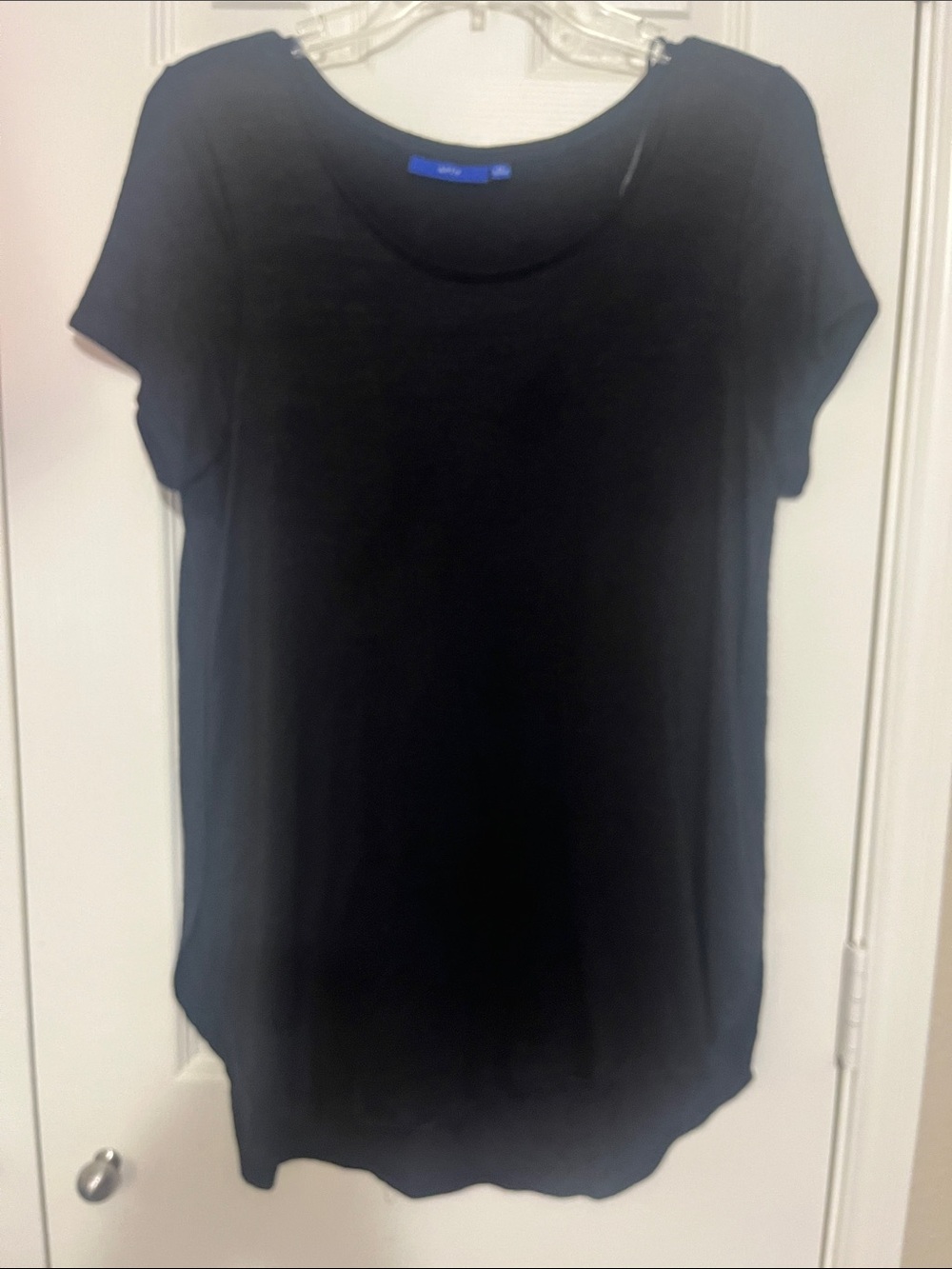 Apt. 9 Black Short-Sleeve Scoop Neck Tee